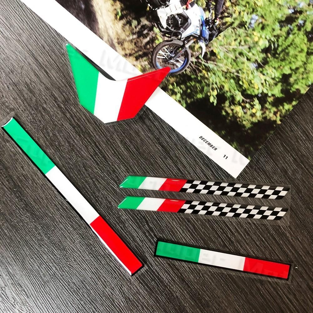3d รถจักรยานยนต์สติกเกอร์สะท้อนแสง Limited Edition Italia ธงสัญลักษณ์ Decals ไฟท้ายกล่องจักรยานด้านข้างอุปกรณ์เสริมสําหร