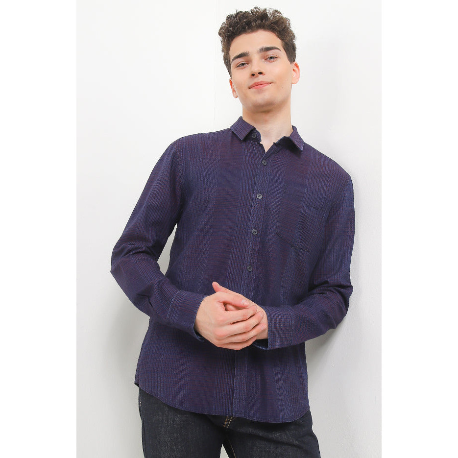 KEMEJA Cardinal เสื้อเชิ้ตแขนยาวผู้ชาย Slim Fit C2900J02H