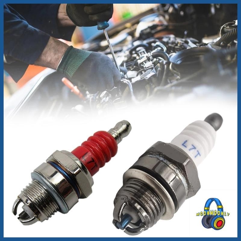 Moon Performances หัวเทียน L7T เสา 3 ด้านสําหรับเบนซินเครื่องตัดแปรงลูกโซ่