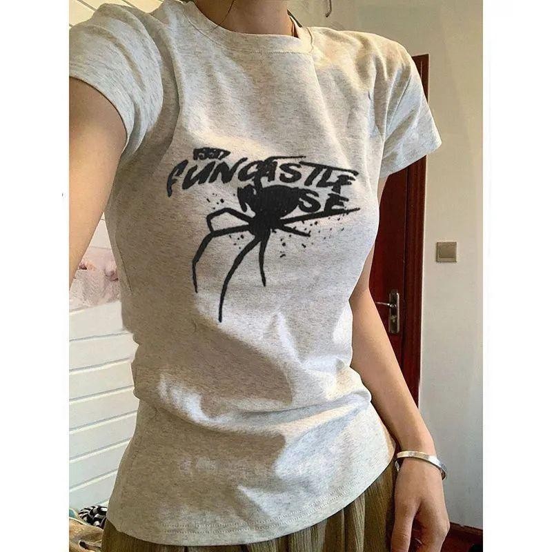 สไตล์ใหม่ของผู้หญิงเสื้อยืดแขนสั้นผ้าฝ้าย สำหรับผู้หญิง มาใหม่สำหรับฤดูร้อน เสื้อแขนสั้น - รูปที่ 5