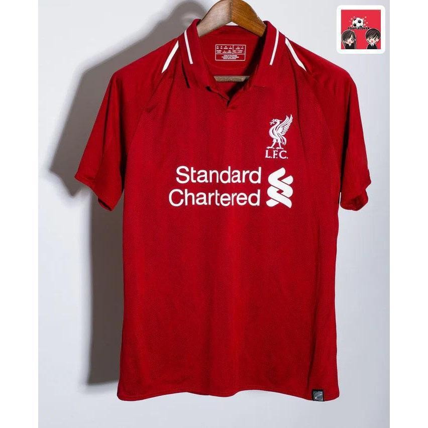 แชมป์ UCL 6 !! เสื้อบอล หง-แดง RETRO คอปก แดง ปี 18-19 ลิ-เวอ