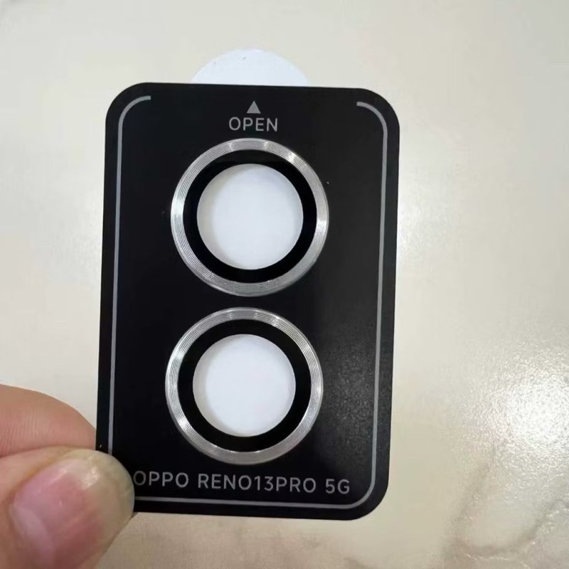ฟิล์มวงแหวนIRON RING สำหรับรุ่น  Oppo Reno 13 / 13Pro / 13F / 12 / 12Proติดง่าย แข็งแรง ป้องกันเลนส์กล้องติดง่าย แข็งแรง