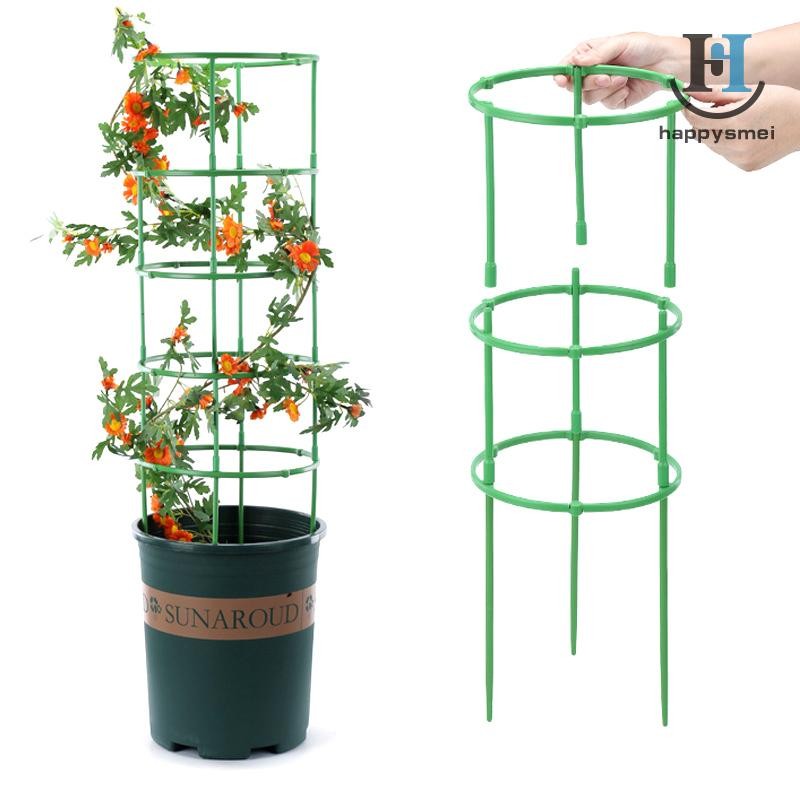 [GA] 1 ชุดมะเขือเทศ Trellis ปรับไม้ Stakes Garden Trellis Tomato Plant Support Cage สําหรับ Garden s Grow Supplies [TH]