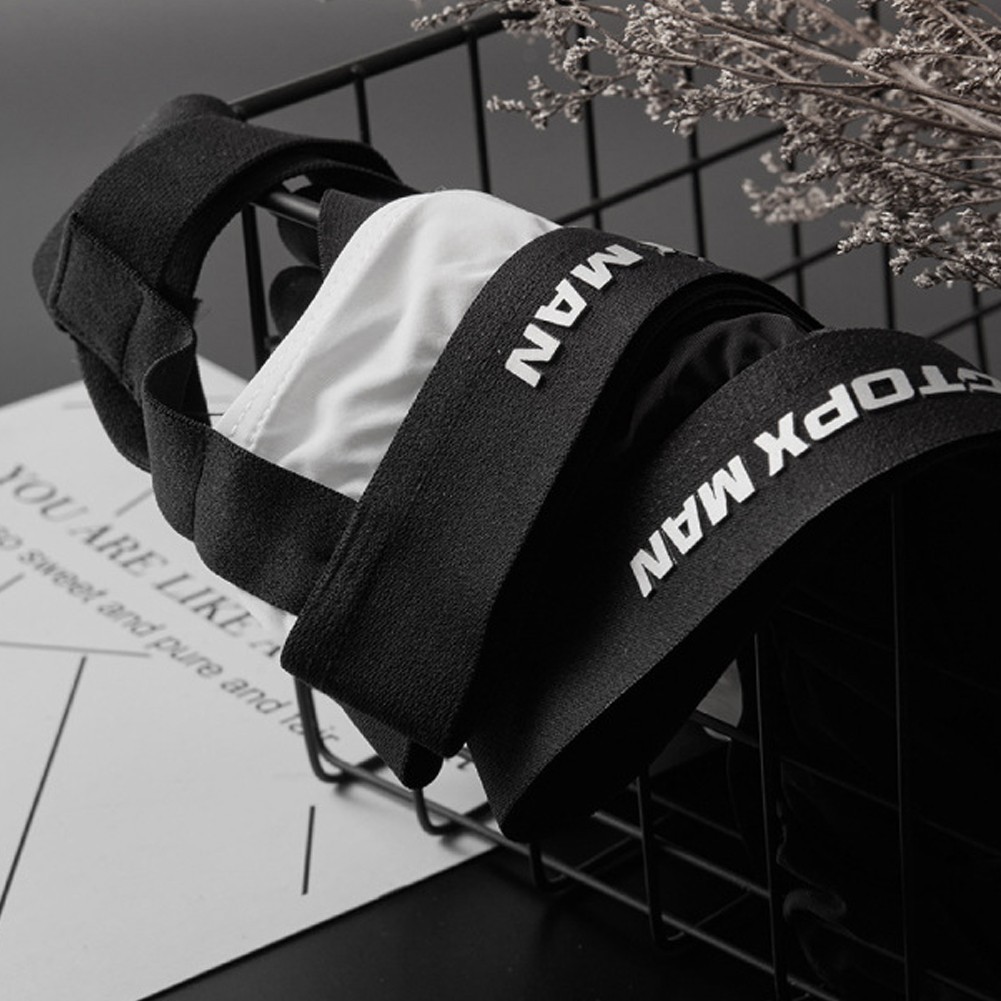 [ELEA] ชุดชั้นในจ็อกสแตรประบายอากาศบุรุษกางเกงจ็อกสแตรปเปลือยกางเกงทอง