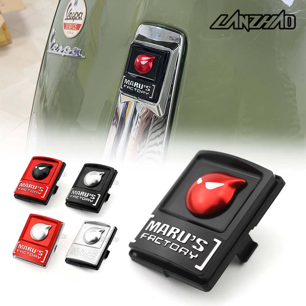 โลโก้ ตัว Vespa Sprint Primavera S GTS GTV LX CNC ป้ายสัญลักษณ์แผ่นพลาสติกวงเล็บ marus