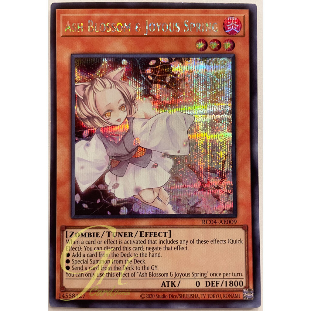 Yugioh [RC04-AE009] Ash Blossom & Joyous Spring (Secret Rare)
