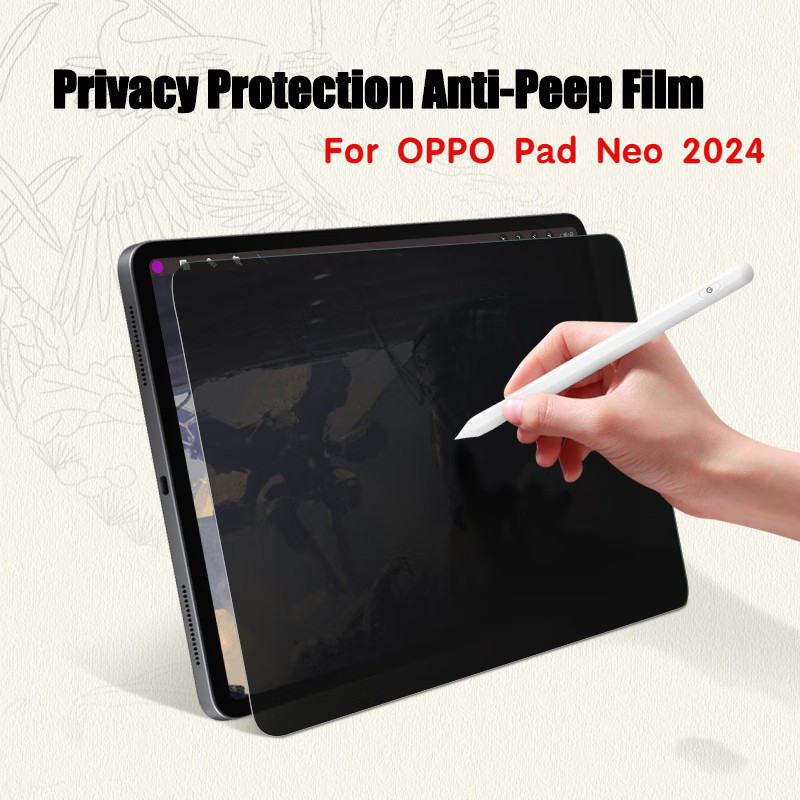 ฟิล์มกันรอยหน้าจอ เนื้อแมตต์ กันแอบมอง กันส่อง สําหรับ Oppo Pad Neo 2024 11.4 นิ้ว OPD2302 OPD2303
