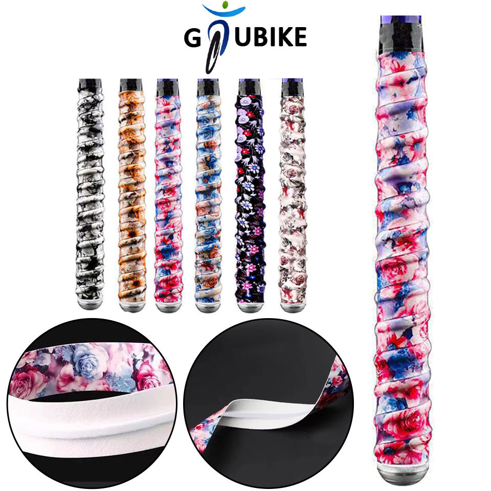 Gtubike 1PCS 150 มม.ตกปลาRod Entanglementสายรัดดูดซับเหงื่อAnti-Skidที่มีสีสันBreathableพิมพ์เหงื่อBandตกปลาเกียร์