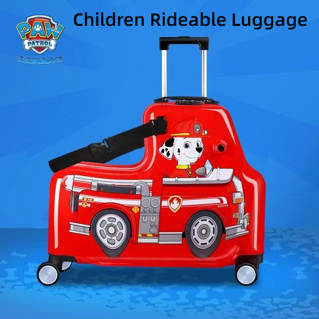 Paw PATROL กระเป๋าเดินทางเด็ก สามารถติดรถเข็นเด็ก เด็กผู้ชาย เด็กผู้หญิง ที่นั่งกระเป๋าเดินทาง – โปรปัง