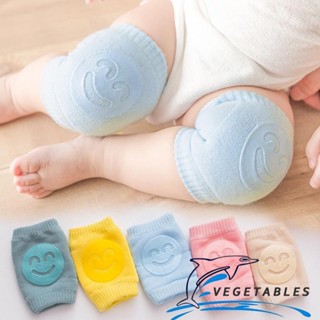 Zhy- สนับเข่า ผ้าถัก ลายการ์ตูนหน้ายิ้มน่ารัก กันลื่น สําหรั…