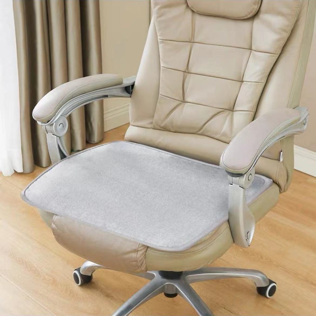 Best-seller on douyin#Summer Simple Design Ice Silk Double Non-Slip Washable Chair Cushion Dining Chair Cushion Office Seat Cushion Boss Chair Cushion10.5HHL