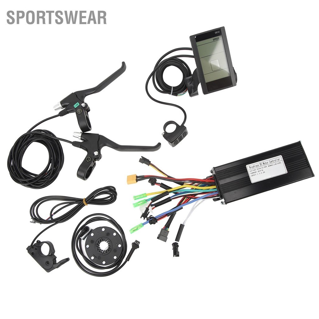 Sportswear ไฟฟ้าจักรยานชุด 30A 3 โหมดController S830 แผงSpeed ​​Assist Sensor Thumbคันเร่งเบรคสำหรับสกู๊ตเตอร์ไฟฟ้า