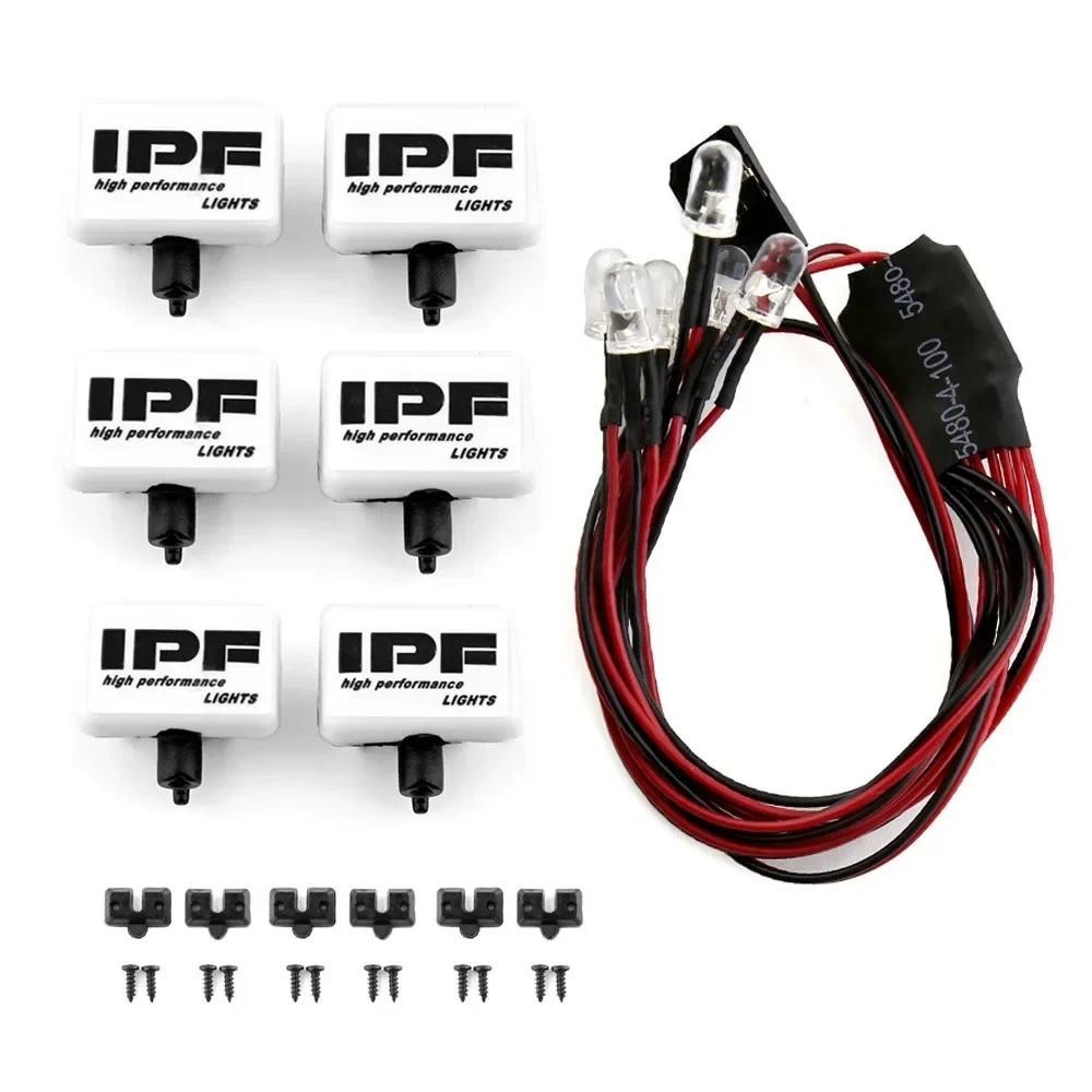 อะไหล่รถไต่หินบังคับ 1:10 ไฟ LED และฝาครอบ สําหรับ Trxs TRX-4 Axial SCX10 Tamiya CC01 D90 TF2 RC Ca