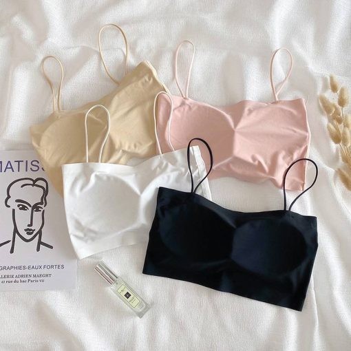 [YTL]Cooling Fabric ผ้านิ่มเด้ง เสื้อในผู้หญิง รุ่น สปอร์ตบรา สายเดี่ยวแบบครึ่งตัว หลากสี