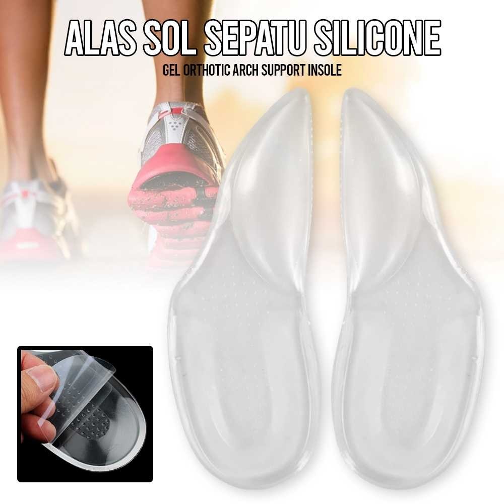 DMKN SIKETU พื้นรองเท้า Orthotic Silicone Gel Arch Support F5GGFK