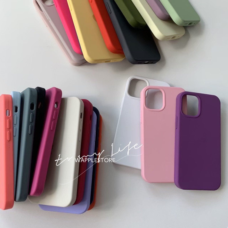 Siliconeกำมะหยี่ เคสซิลิโคนสีพื้นกำมะหยี่ เคสสำหรับรุ่นไอโฟน7-17ProMax
