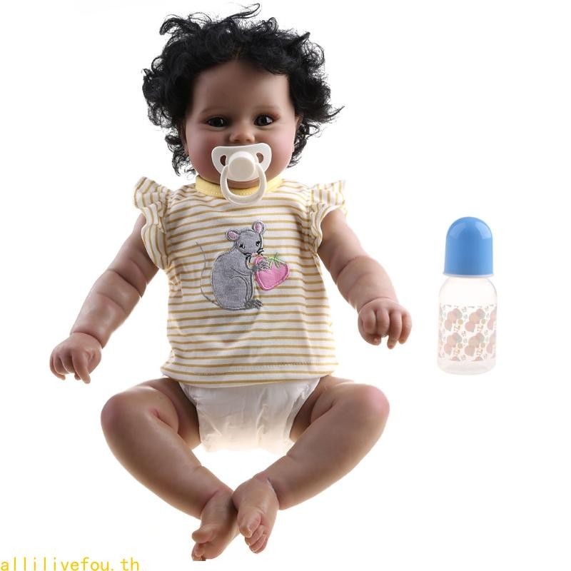 Live ตุ๊กตาเด็กทารกแรกเกิด แบบซิลิโคนไวนิล ปากแม่เหล็ก 21 นิ้ว 50 ซม.
