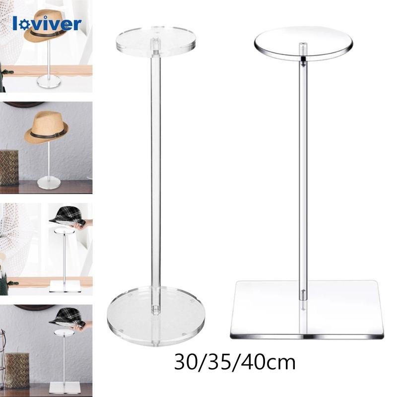 [Loviver] ชั้นวางหมวกเบสบอล แบบอะคริลิค สําหรับ Fedora Rack Toupee