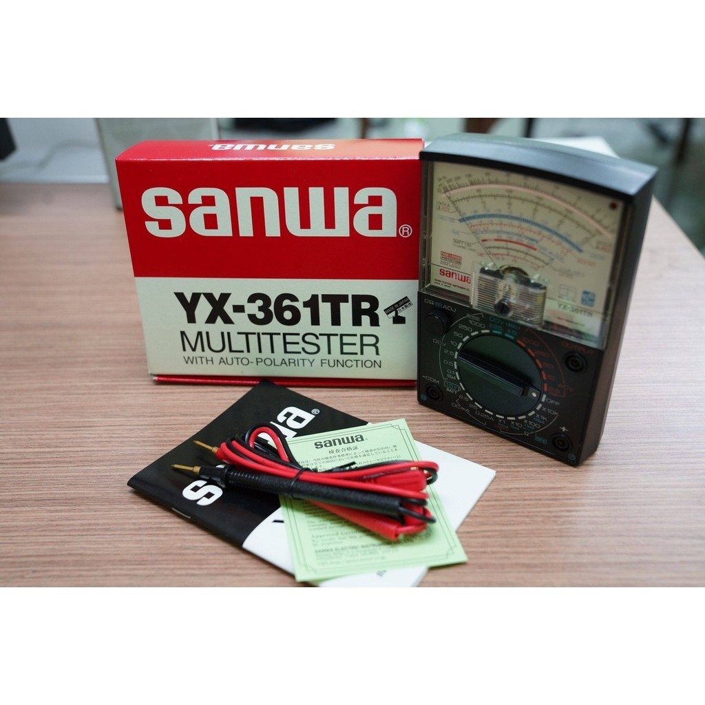 SANWA ญี่ปุ่นแท้!! มัลติมิเตอร์ รุ่น YX-361TR มัลติมิเตอร์เข็ม อนาล็อก โอห์มเข็ม วัดไฟ