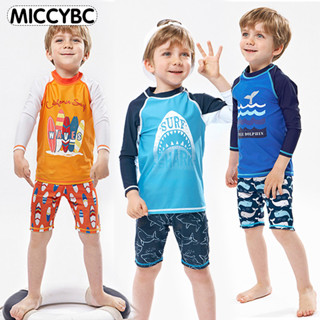 【Bangkok Delivery】2 ชิ้น ชุดว่ายน้ํา แขนยาว ป้องกันแดด แบบแห…