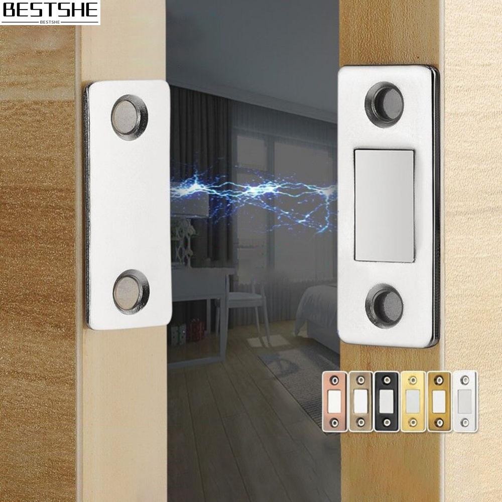 {bestshe}Invisible Magnet Door Suction Cabinet Lock Durable and Strong Magnetic Attractor