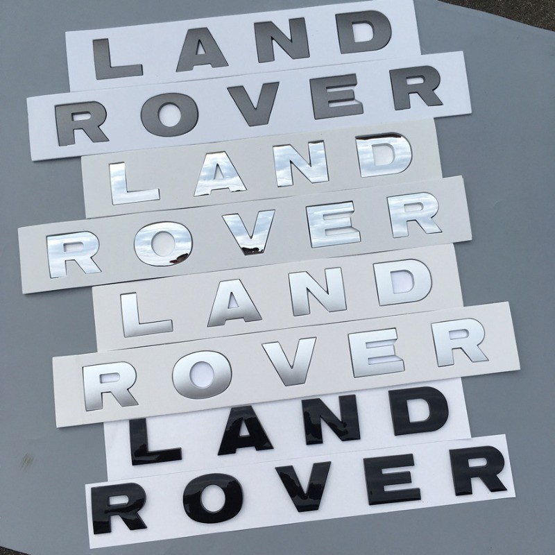 Land Rover Hood Logo Lettering สติ๊กเกอร์ติดตัวรถป้ายด้านหลัง
