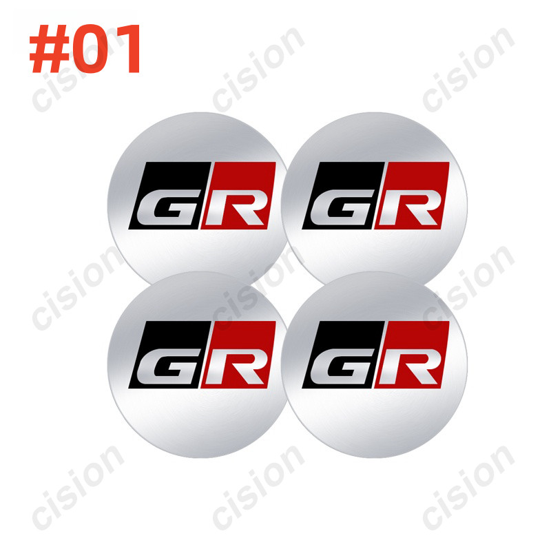 ตกแต่งบ้าน สติกเกอร์โลโก้สัญลักษณ์ 56 มม. 60 มม. สําหรับติดตกแต่งขอบดุมล้อรถยนต์ Toyota GR Gazoo Racing GR Sport VIos Yaris Corolla Cross CHR Avanza Fortune 4 ชิ้น ต่อชุด ส่งด่วน สั่งเลย