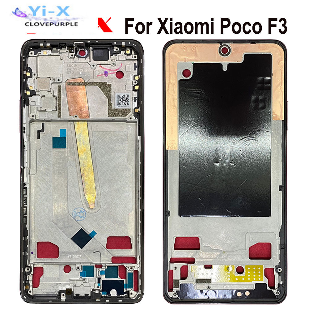 อะไหล่กรอบหน้าจอ LCD กรอบกลาง แบบเปลี่ยน สําหรับ Xiaomi Poco F3 PocoF3 1 ชิ้น