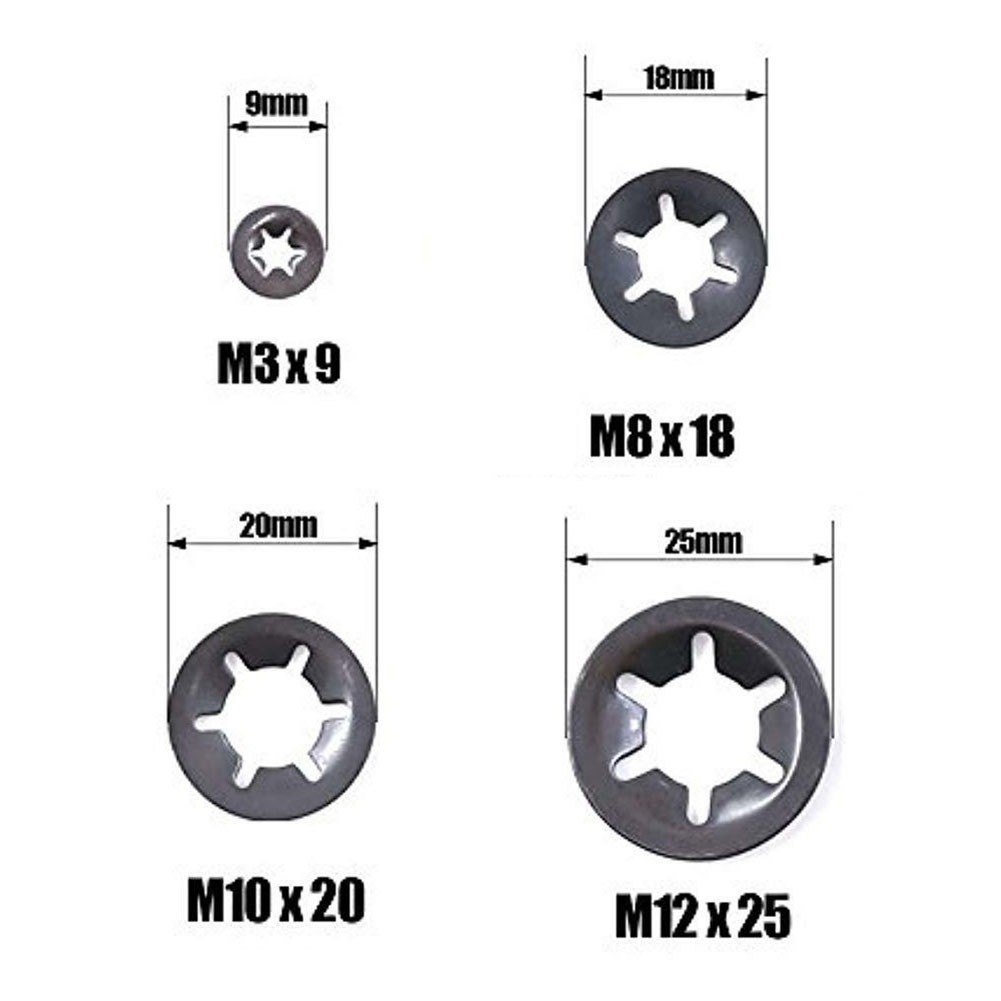 ขายดี ชุดคลิปล็อคสตาร์ล็อก แบบกด สําหรับเพลาเมตริก
