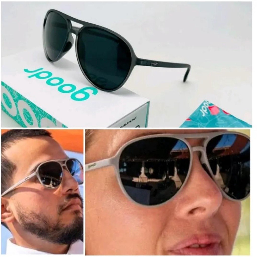 Best Style Premium PREMIUM SUNGLASSES GOODR ANTI-UV POLARIZED LENS FREE BOX FULL SET AVIATOR FULLSET