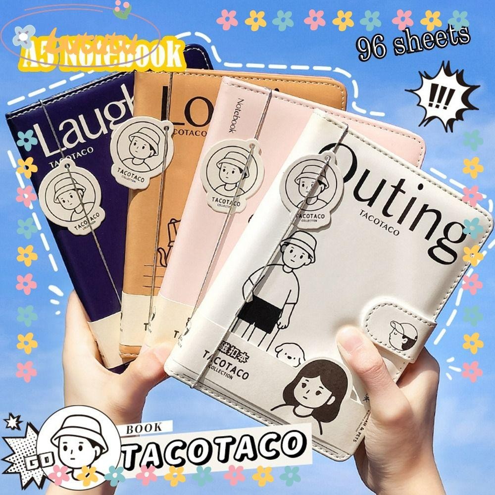 Bututu สมุดโน้ตบุ๊ก ขนาด A5 A5 ลายการ์ตูน 96 แผ่น คุณภาพสูง สําหรับนักเรียน