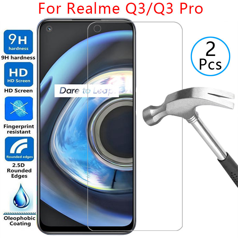 กระจกนิรภัยสําหรับ realme q3 pro 5g ฝาครอบบน realmi q 3q 3q q3pro realmeq3 โทรศัพท์ coque reme rel r