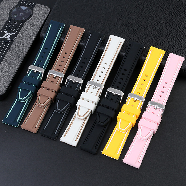 SWATCH สายนาฬิกาข้อมือซิลิโคน กันน้ํา ขนาด 20 มม. สไตล์สปอร์ต สําหรับผู้ชาย และผู้หญิง