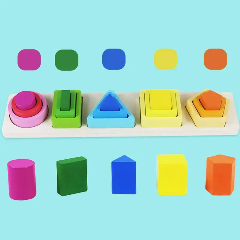 Sorting Stacking Toys Wooden Sorting Stacking Toys For Kids Educational Toys Color Recognition Stack
