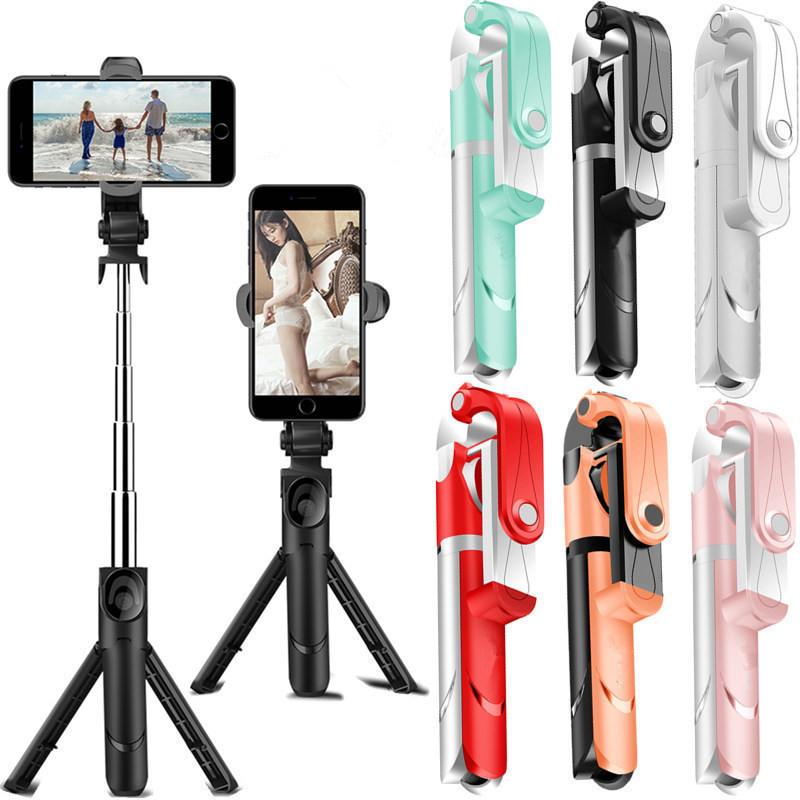 New Tripod Selfie Stick Xt09 Horizontal and Vertical Shooting Creative Portable Tripod Bluetooth Selfie Stick