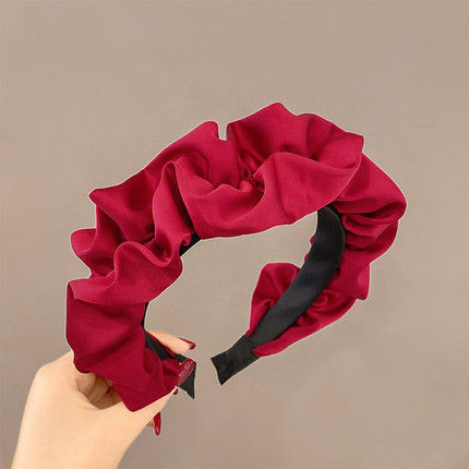 ใหม่ ที่คาดผมซาติน สไตล์ฝรั่งเศสย้อนยุค ไฮเอนด์ สําหรับผู้หญิง 2022 - รูปที่ 7