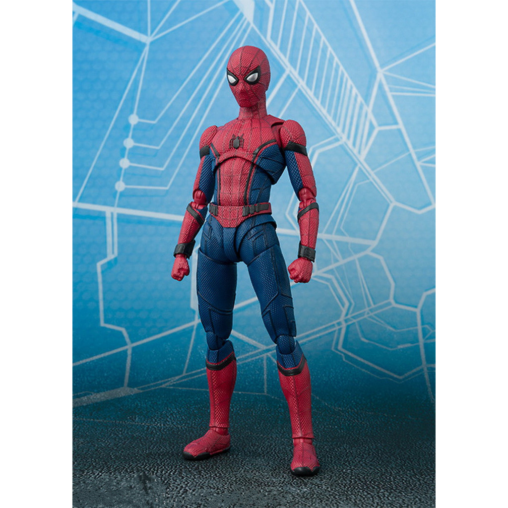 👸 ♞,♘,♙SHF Spider-Man รูป Bug Back to School Season Action Figure Model เครื่องประดับ