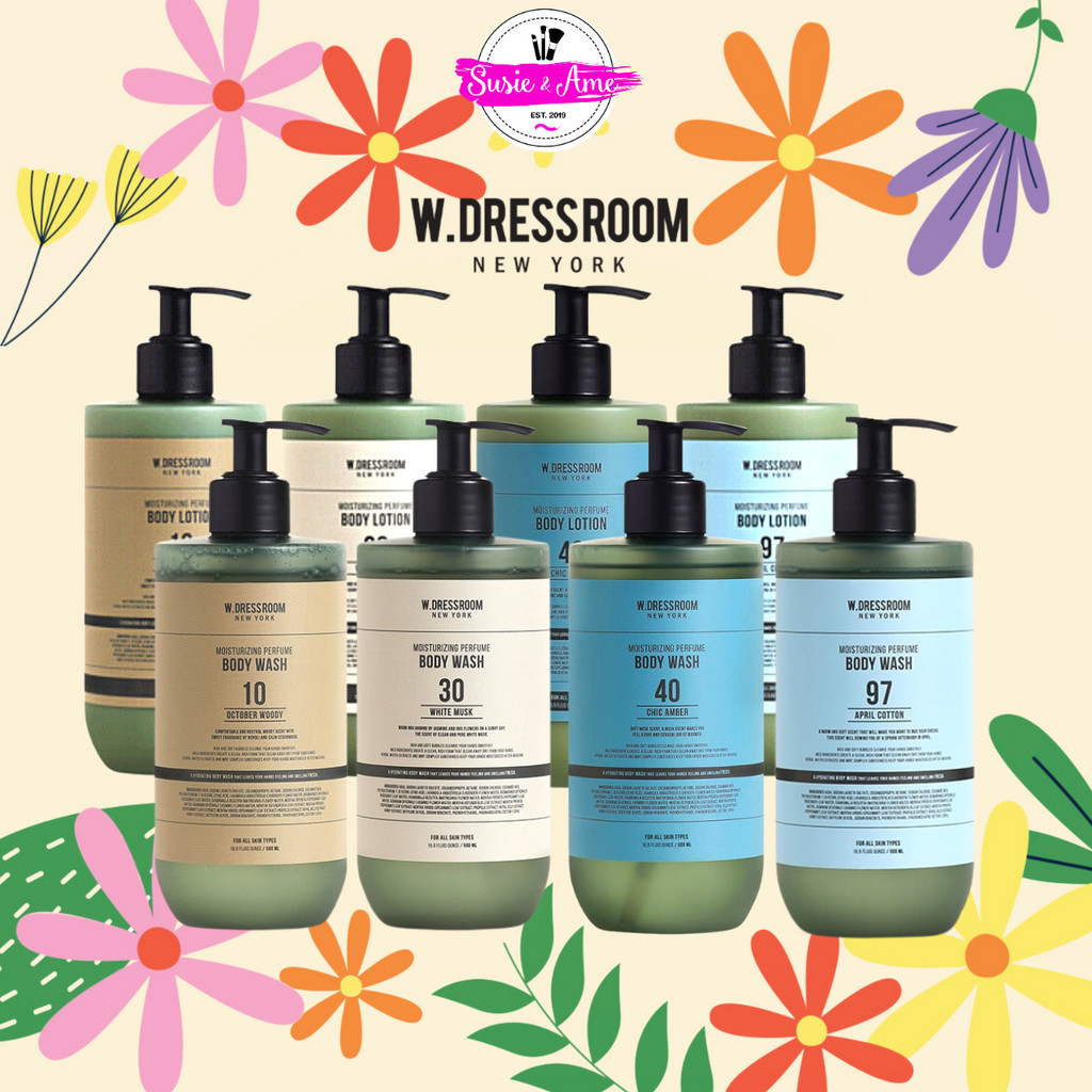 ลดเพิ่มสูงสุด100 W.DRESSROOM Perfume Body Wash 500ml. ครีมอาบน้ำ / Moisturizing Body Lotion โลชั่นจองกุก