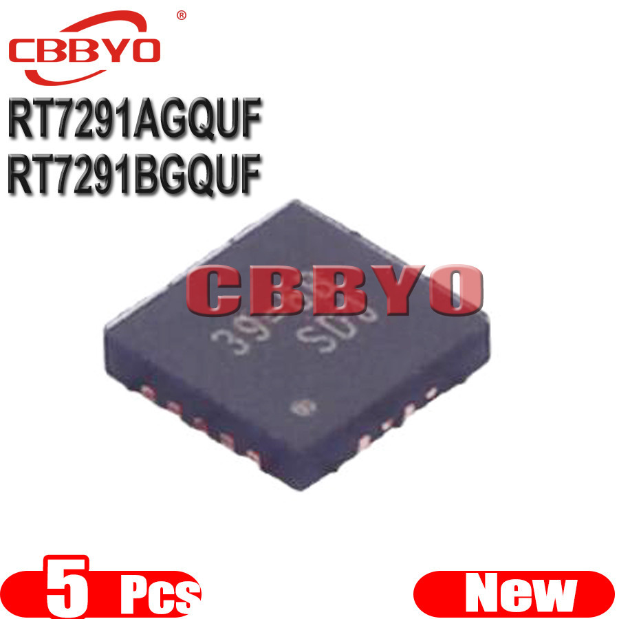 ใหม่ RT7291AGQUF 5 หน่วย RT7291A 39 RT7291BGQUF RT7291B 4M = QFN-16 yna7 =
