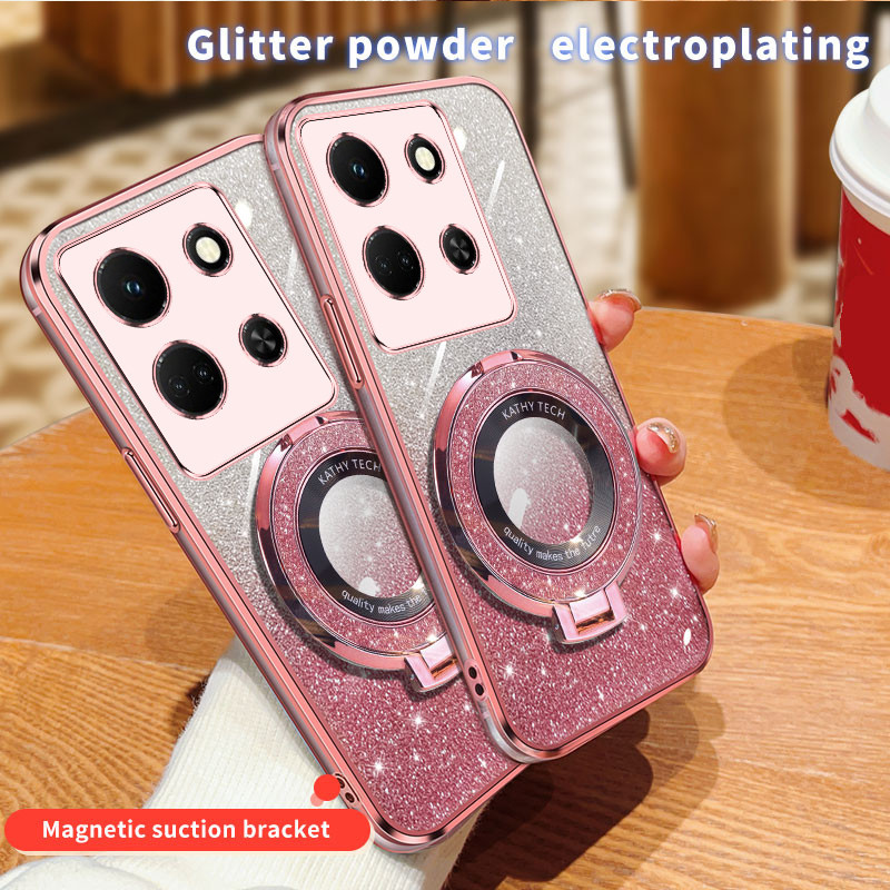 สําหรับ Infinix หมายเหตุ 30 5G X6711 กรณีซิลิโคนไฟฟ้าขาตั้งโทรศัพท์สําหรับ Infinix Note30 5G X6711 T