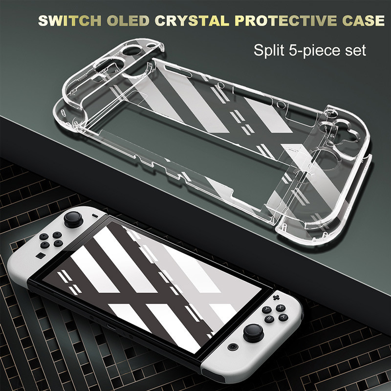 Haifva เคสป้องกัน สําหรับ Nintendo Switch OLED TPU ใส เคสป้องกัน สําหรับ NS OLED อุปกรณ์เสริมเกม