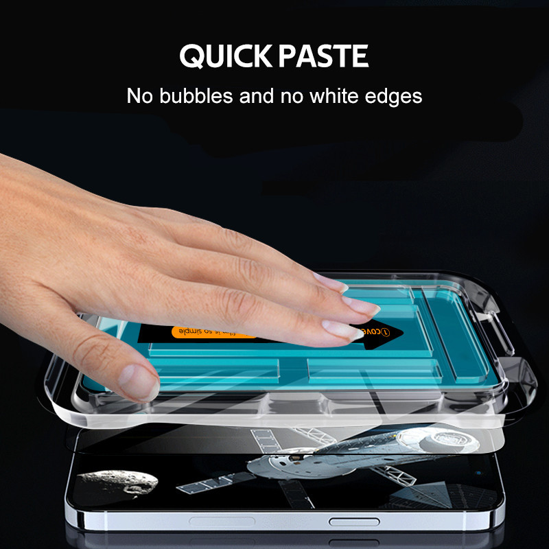 ฟิล์มกระจก สำหรับ iPhone 11 กันมองกันเสือก เต็มจอ HD สำหรับไอโฟน 15 15promax 14 13 12 11promax 7 8plus XR XS Max 13Mini - รูปที่ 2