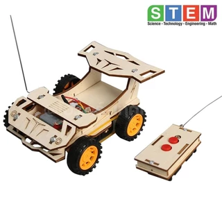T-M77 ชุดประกอบไม้ รถบังคับ รีโมท Remote Control Racing Car Wooden Kit STEM Education ของเล่นเสริมทักษะ เสริมพัฒนาการ...
