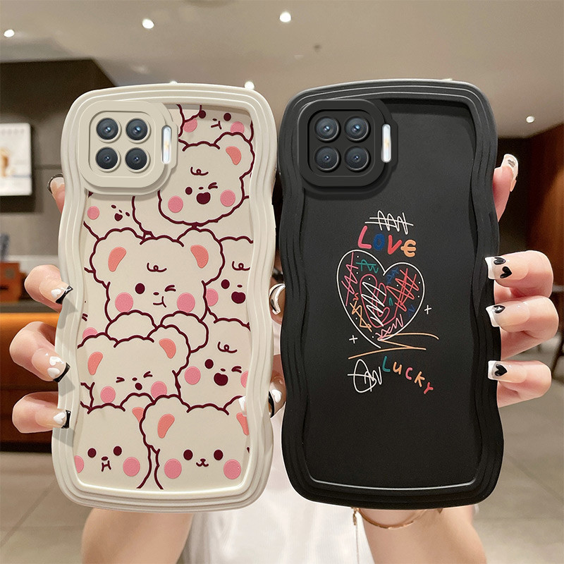 เคส oppo a93 เคสโทรศัพท์มือถือ กันกระแทก ลายคลื่นน่ารัก สําหรับ oppo a93
