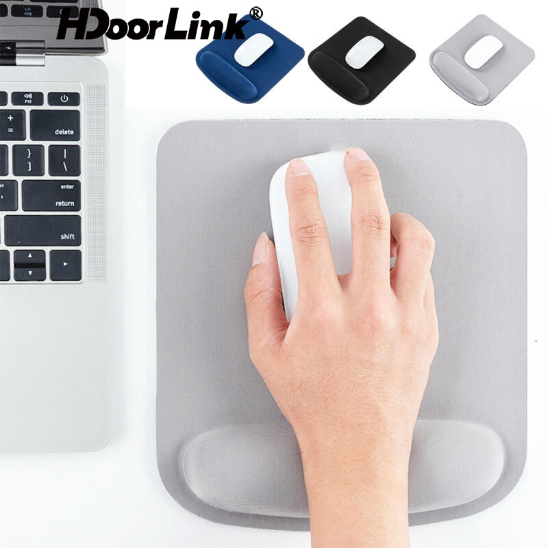 Hdoorlink แผ่นรองเมาส์ พร้อมที่รองข้อมือ สําหรับแล็ปท็อป กันลื่น เจล EVA รองรับสายรัดข้อมือ สําหรับ Mac PC แล็ปท็อป คอมพิวเตอร์