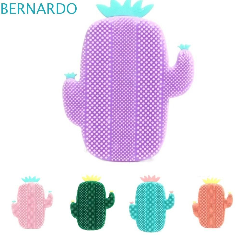 Bernardo แปรงซิลิกาเจล แปรงขัดหน้า แปรงซิลิโคน หลายสี กระบองเพชร มืออาชีพ สร้างสรรค์ ทําความสะอาดล้ําลึก กําจัดสิวหัวดํา แปรงขัดหน้า เครื่องมือความงาม
