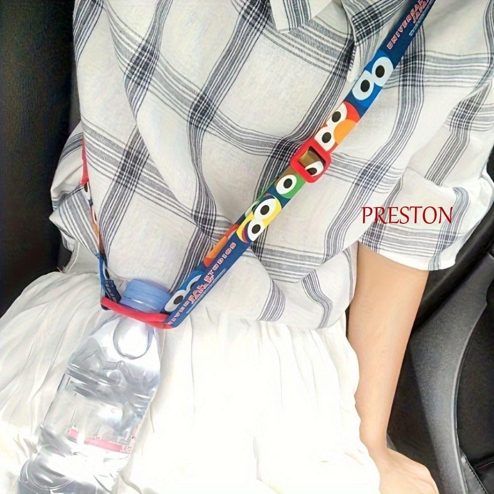 Preston สายคล้องขวดน้ํา เชือกแขวน ลายการ์ตูน สายคล้องขวดน้ํา ที่วางขวดน้ํา สายคล้องไหล่ ทนทาน ปรับได้ สายคล้องขวดเครื่องดื่ม ปิกนิก
