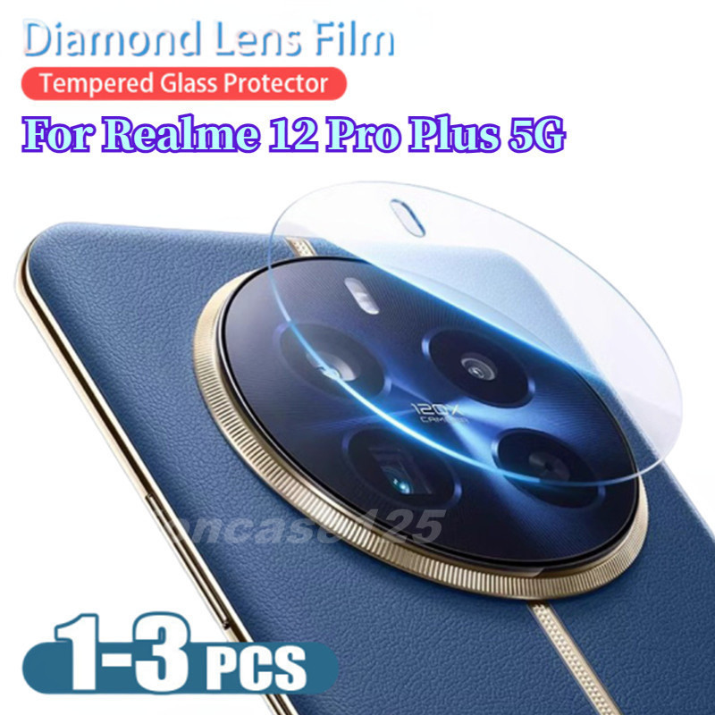 ฟิล์มกระจกกันรอย เลนส์กล้อง ตัวป้องกันเลนส์ Realme 12 Pro Plus 5G ใส บางเฉียบ ฝาหลังกล้อง Realme12Pro Realme12ProPlus