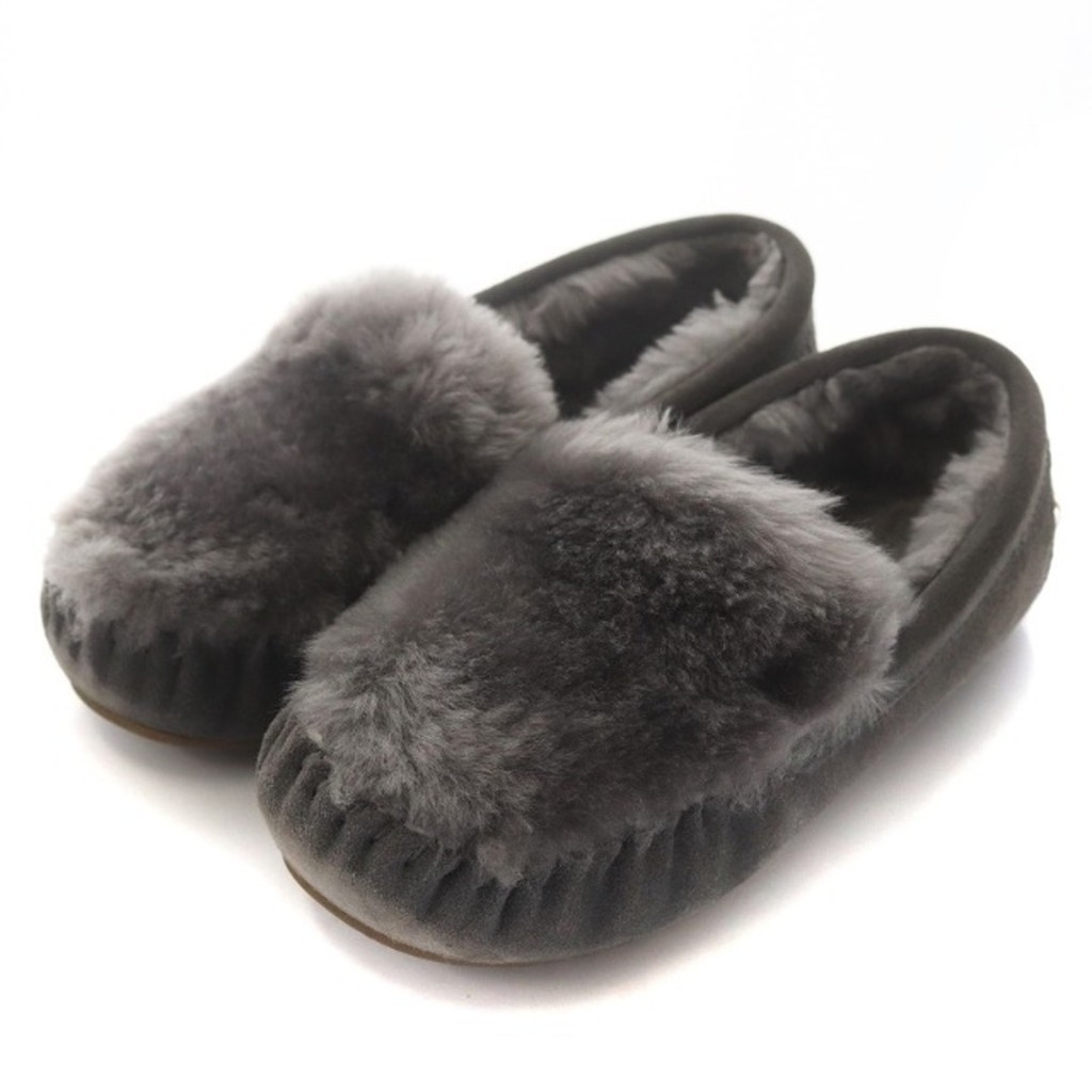Emu CAIRNS REVERSE FUR moccasin slip-on Direct from Japan Secondhand