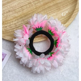 ยางรัดผมดอกไม้ ยางมัดผมสำหรับนางรำ พร้อมส่ง